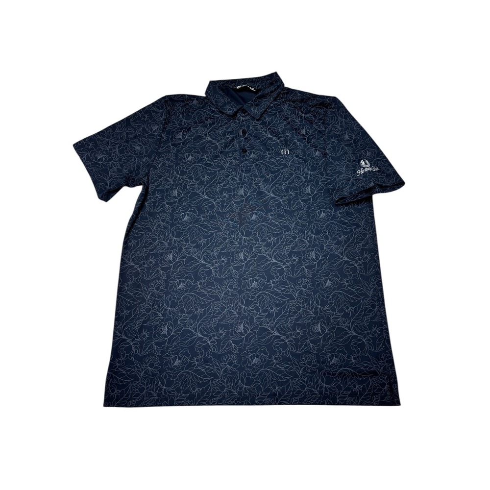 Travis Mathew Heritage Club Floral Print Golf Polo‎ Shirt Mens Large